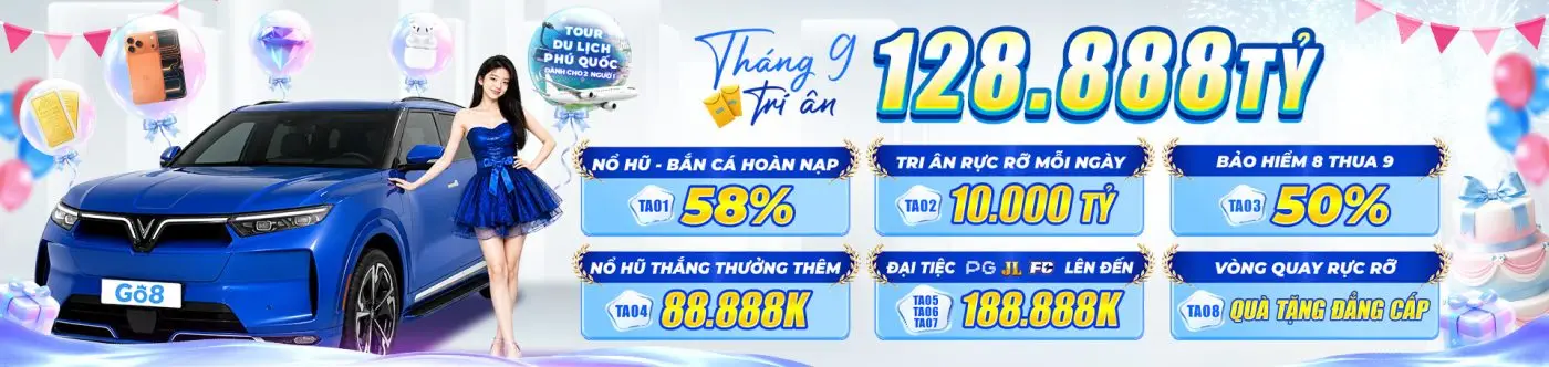 GO8 Siêu khuyến mãi tháng 9